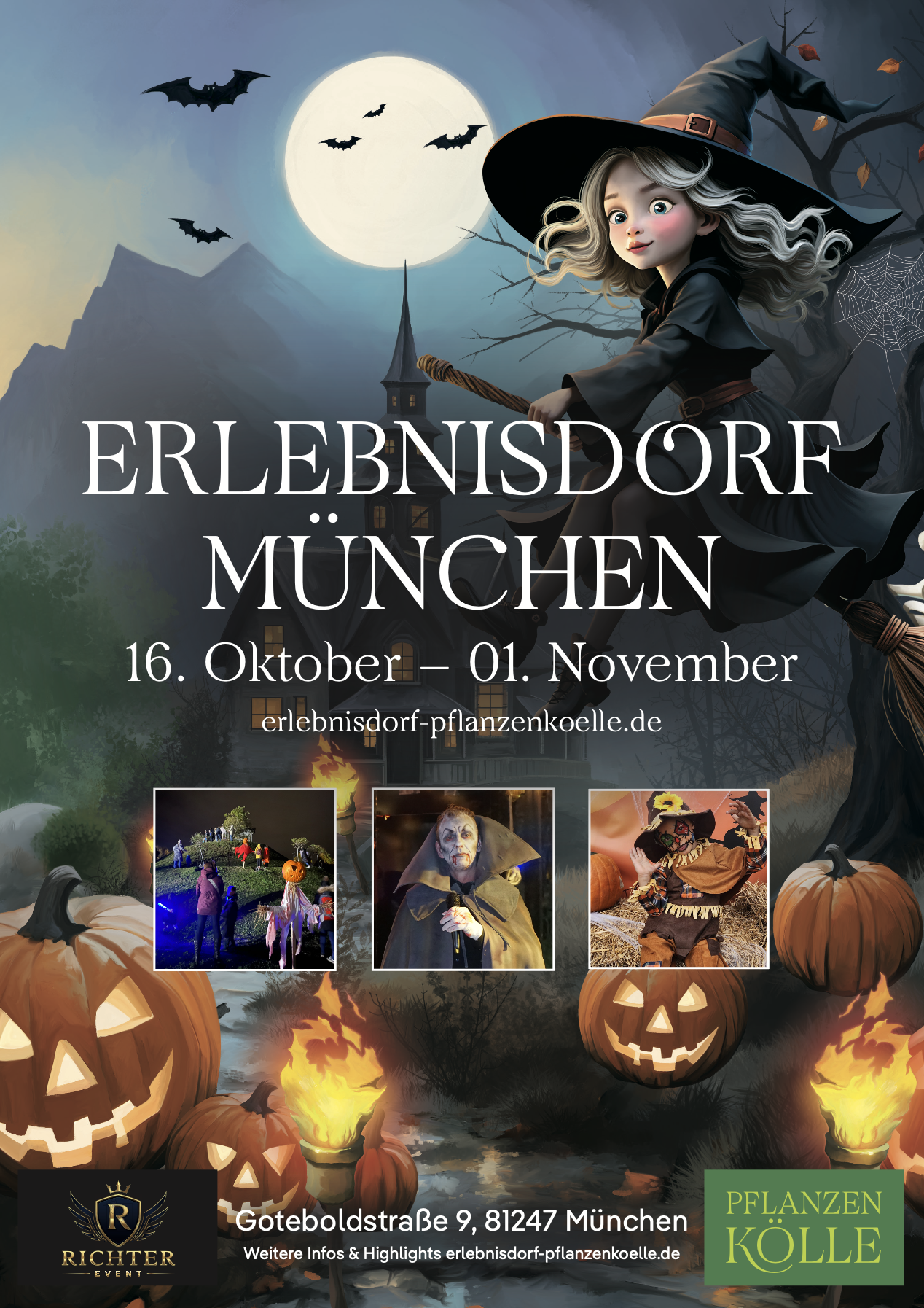 Plakat Herbst-Erlebnisdorf München, 16. Oktober bis 1. November